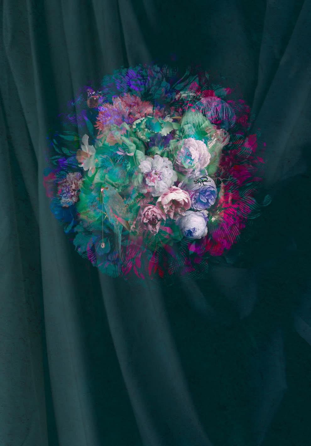 Bejewelled (Cool) Mural by Back to the Wall