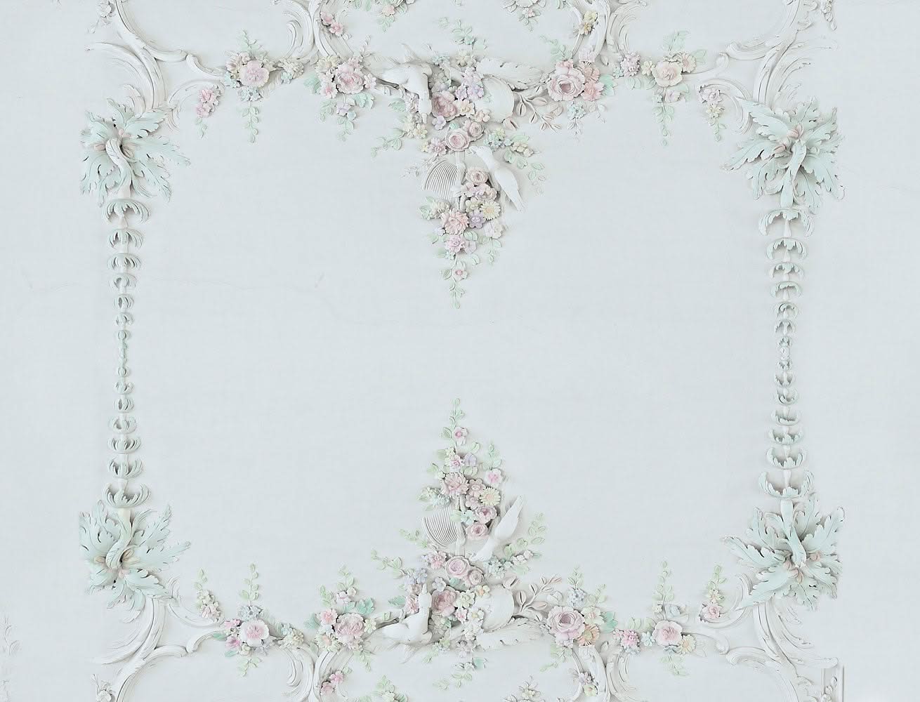 Plaster of Paris Inspired Wall Mural from Back to the Wall