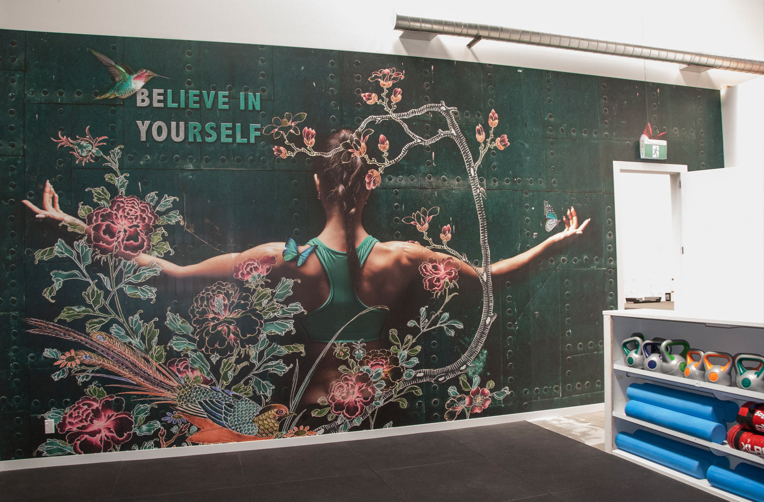 Wall Mural for Women's Gym