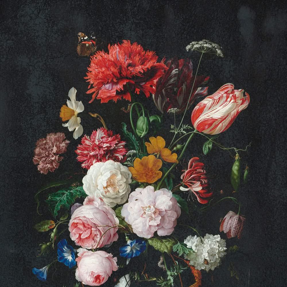 Dutch Decal Floral Wall Mural & Wallpaper by Back to the Wall