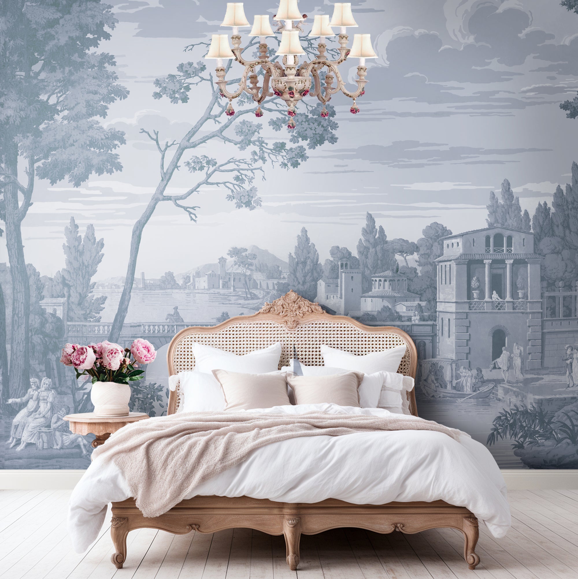 View of Italy Panoramic Wallpaper Mural by Back to the Wall