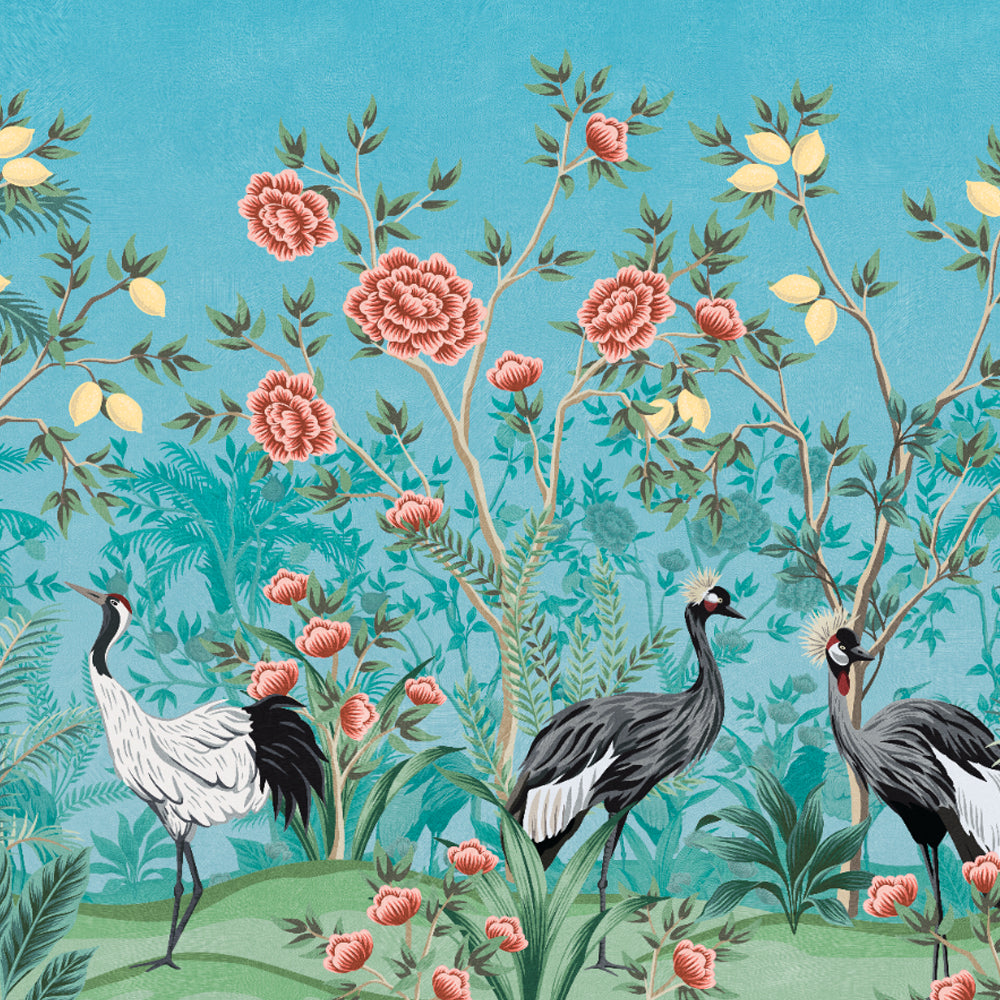 Bird of Paradise Mural Wallpaper by Back to the Wall