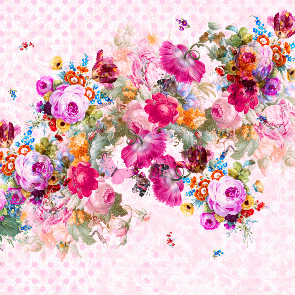 Bloom Boom Dotty / Large Floral Wall Mural by Back to the Wall