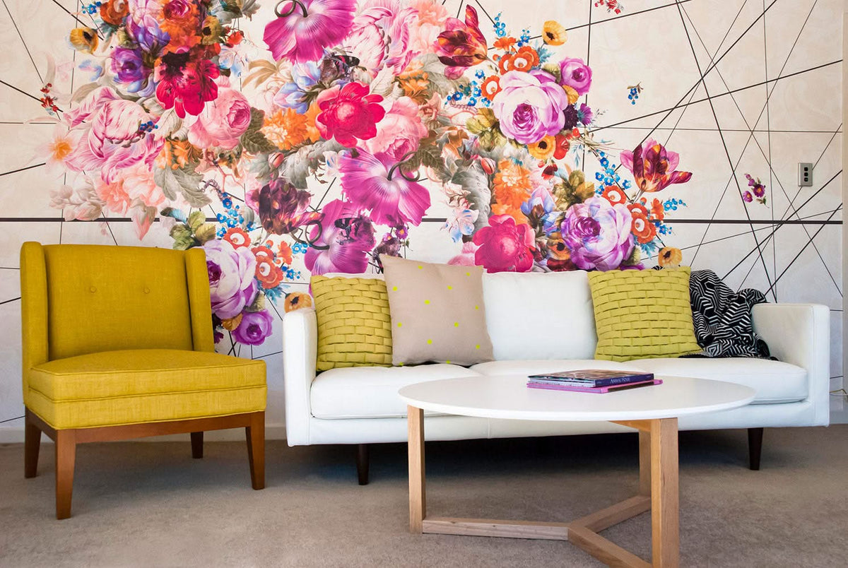 Bloom Boom Floral Wall Mural by Back to the Wall