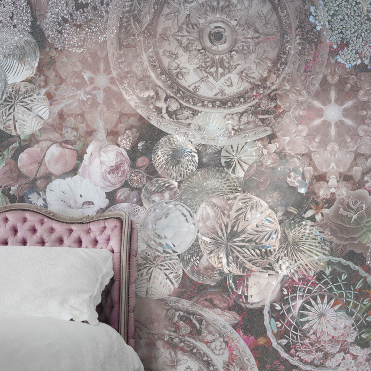 Crystalicious Crystal Design Wall Mural by Back to the Wall