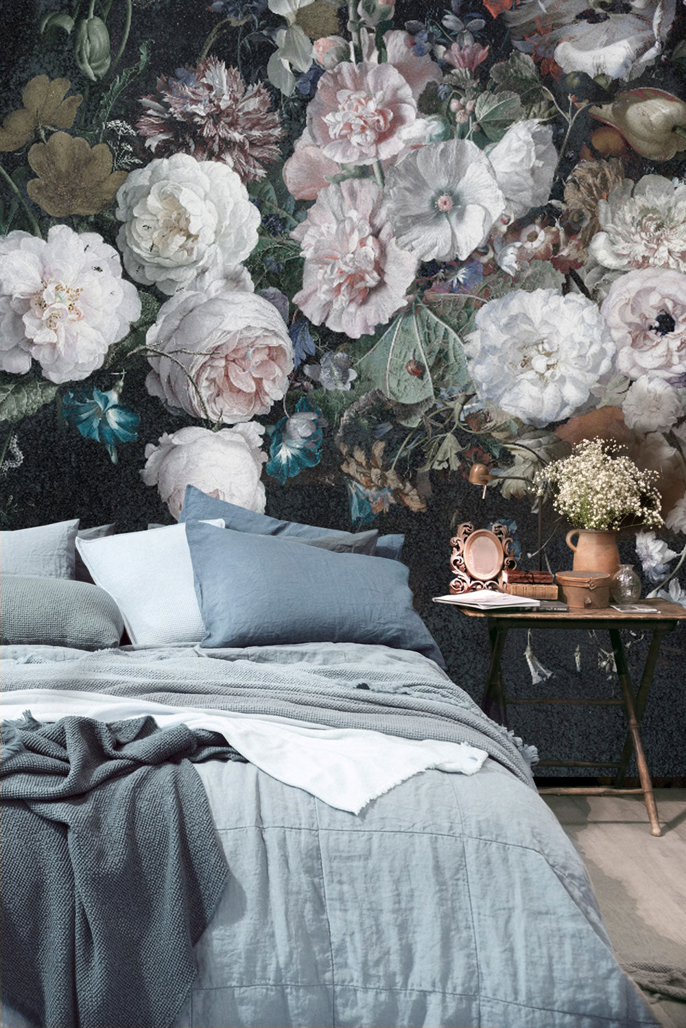 Faded Glory Floral Bouquet Wall Mural by Back to the Wall