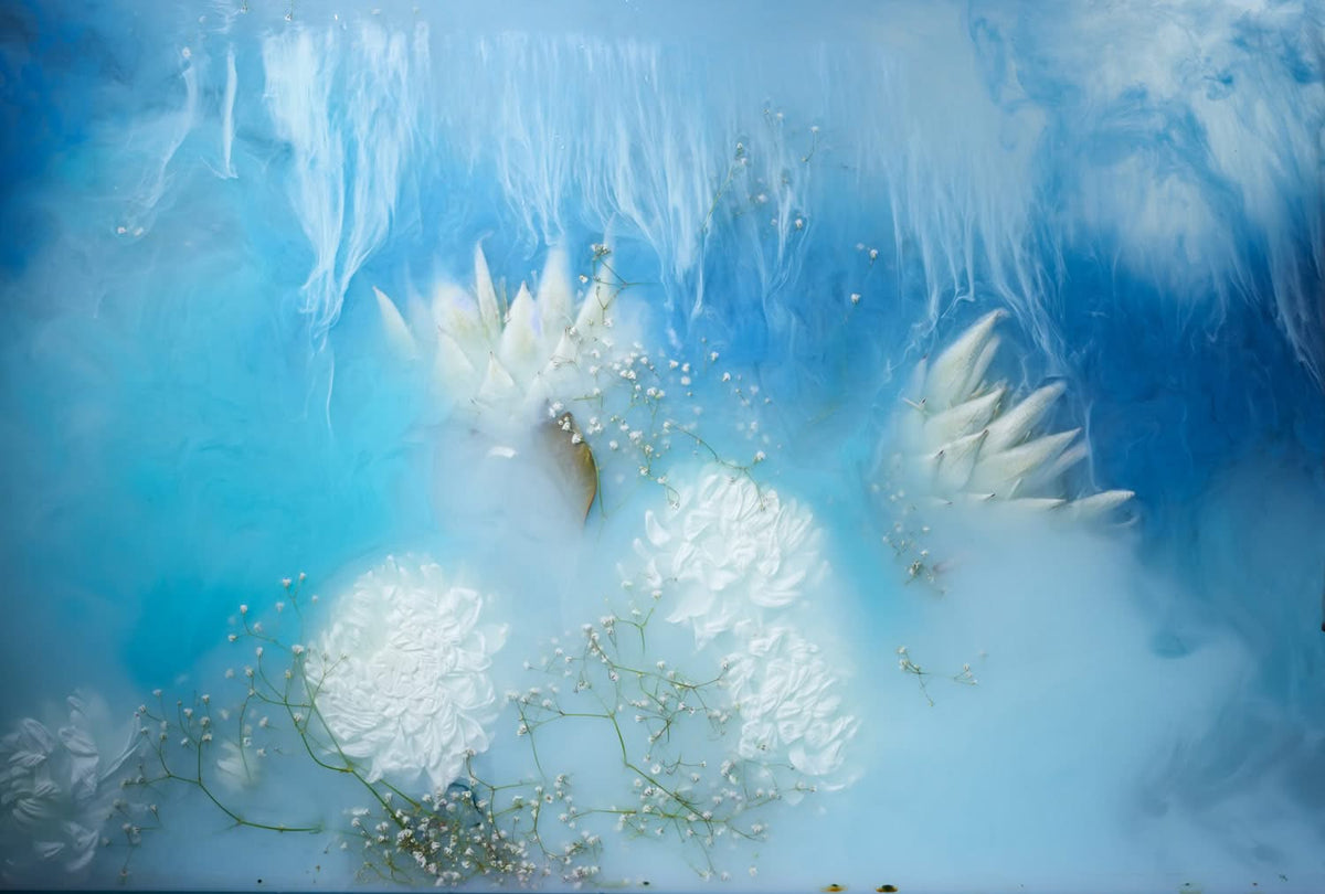 Floral Avalanche Wall Mural by artist Georgie Maylon