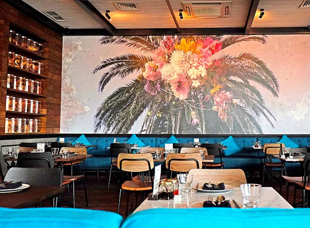 Floral Palm | Wall Mural by Back to the Wall