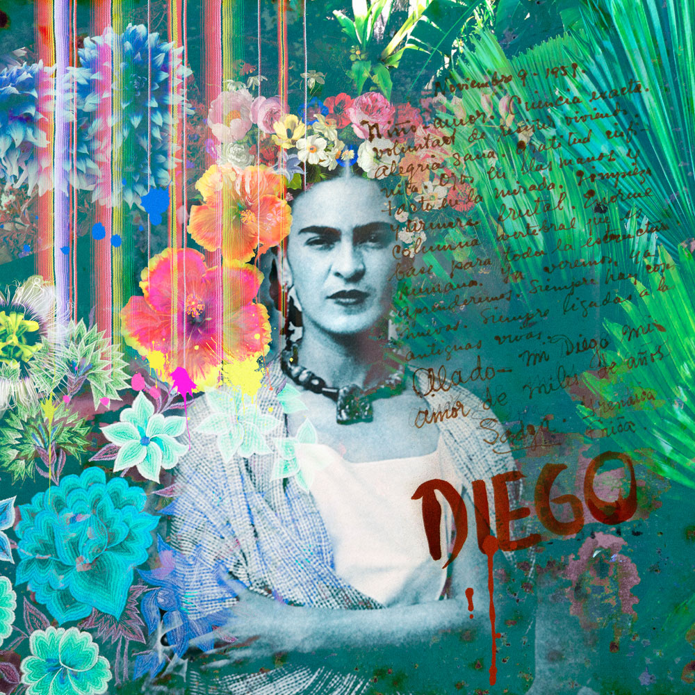 Frida Kahlo Inspired Wall Mural by Back to the Wall