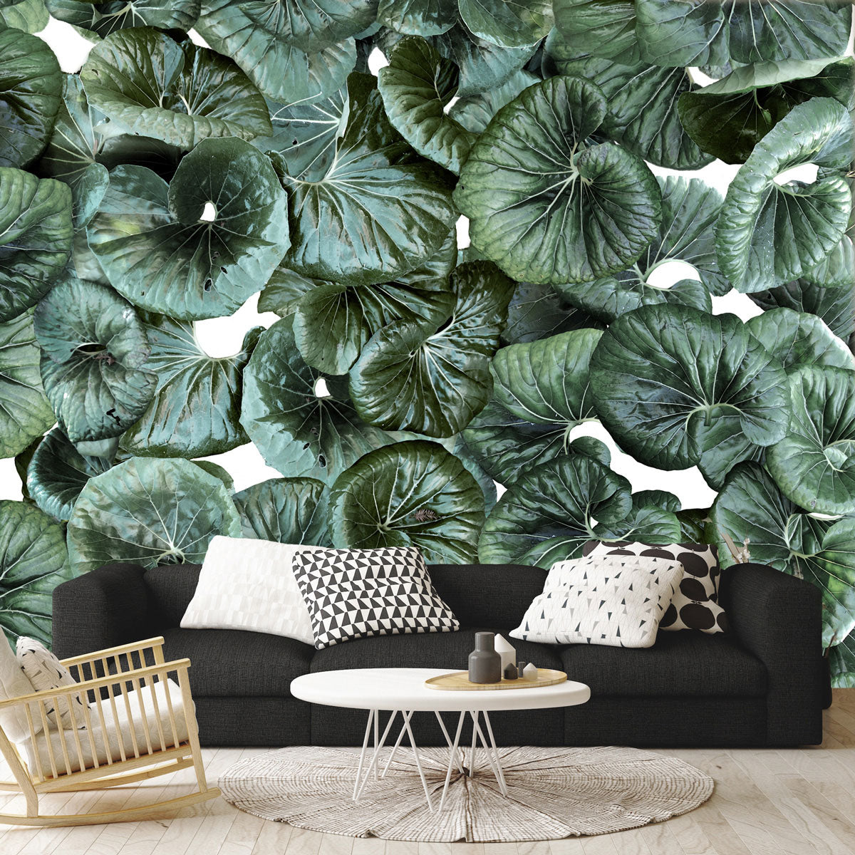 Pacific Fauna | Botanical Leaves Wall Mural by Back to the Wall