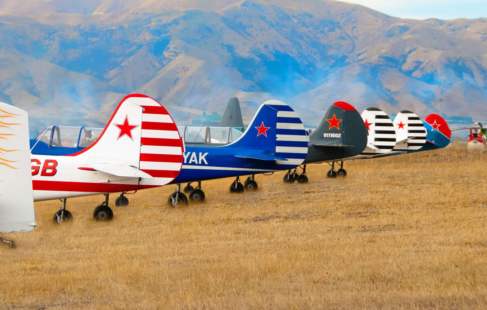 Parked Planes Wall Mural by Back to the Wall