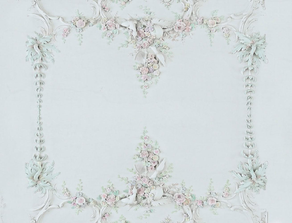 Plaster of Paris Inspired Wall Mural from Back to the Wall