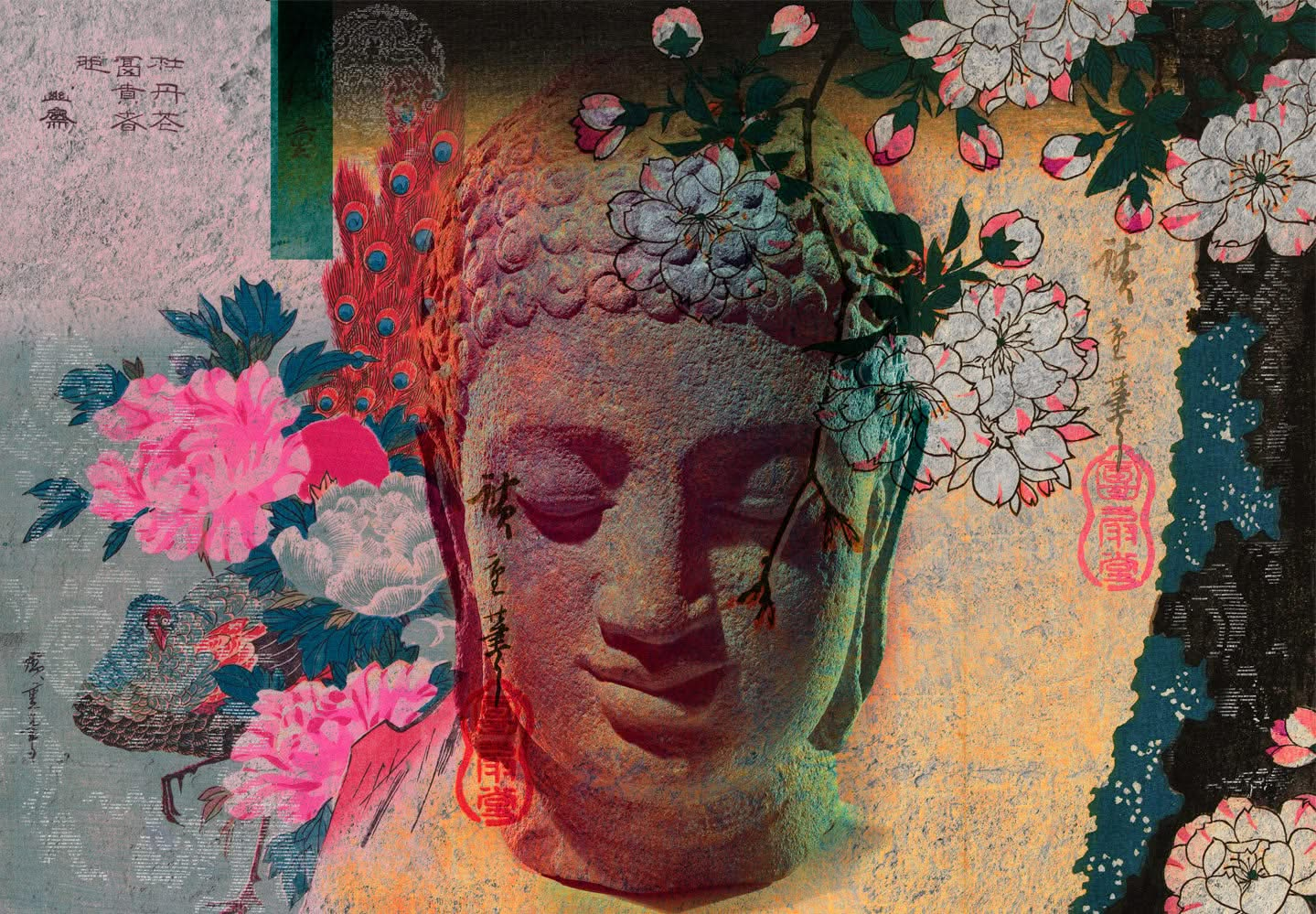 Serene Buddha | Wall Mural by Back to the Wall