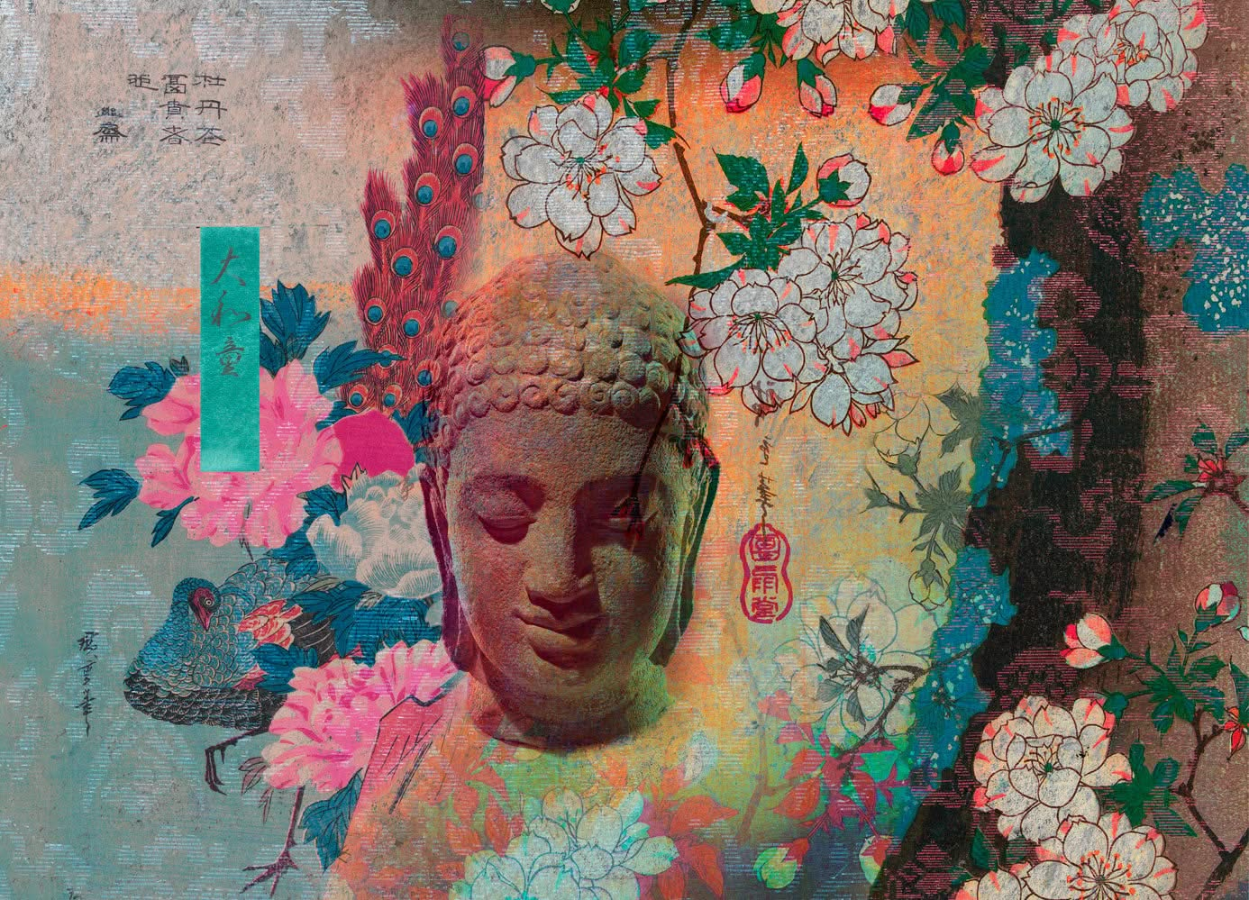 Serene Buddha 2 | Wall Mural by Back to the Wall