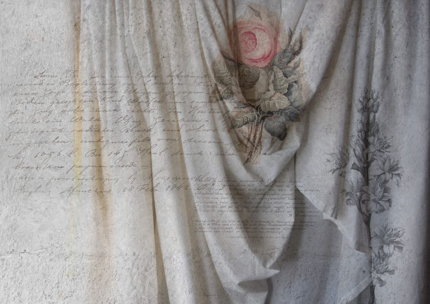 Stone Script Sheet Wall Mural by Back to the Wall - Back To The Wall