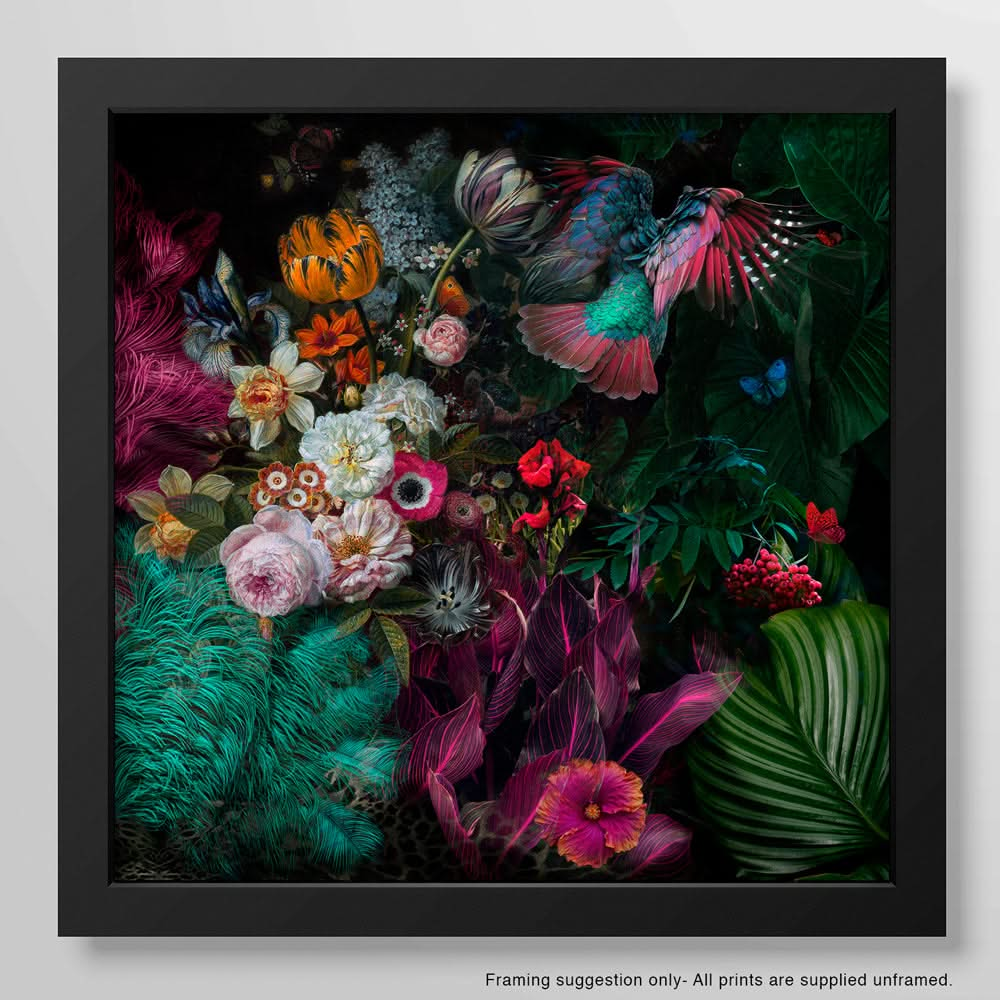 Midnight in the Garden Diptych Art Prints by Back to the Wall