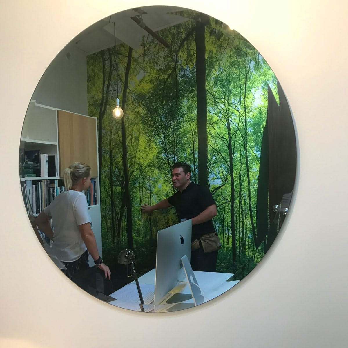 Native Forest Custom Wall Mural for an Office by Back to the Wall