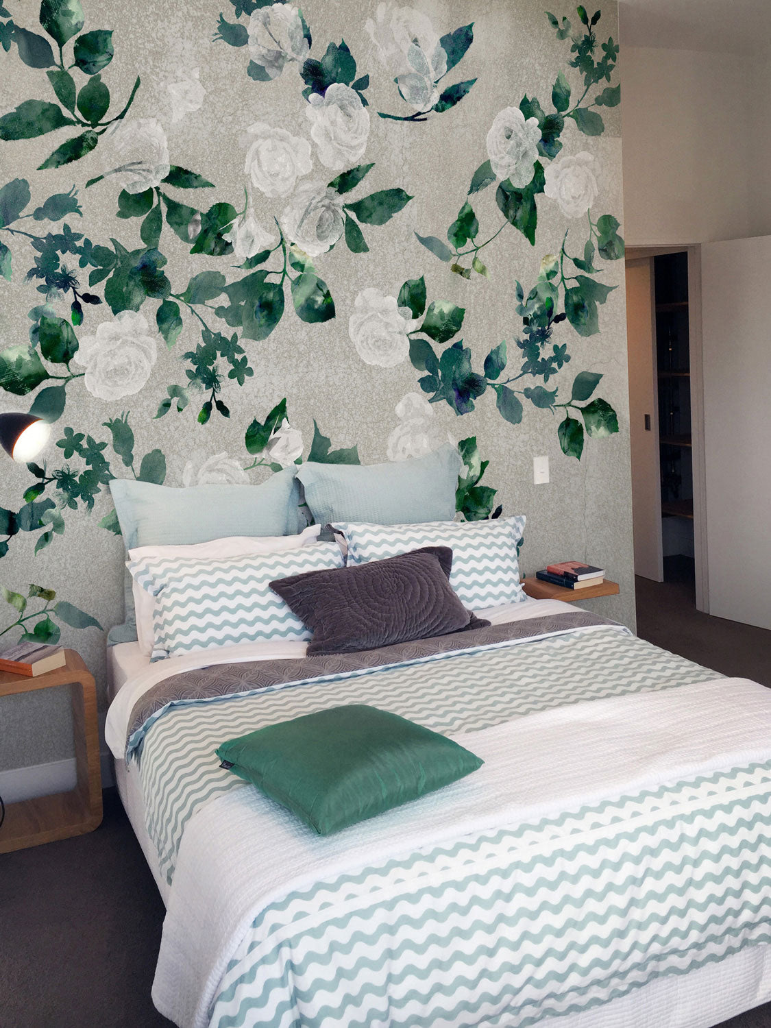 Rambling Rose Wall Mural by Back to the Wall