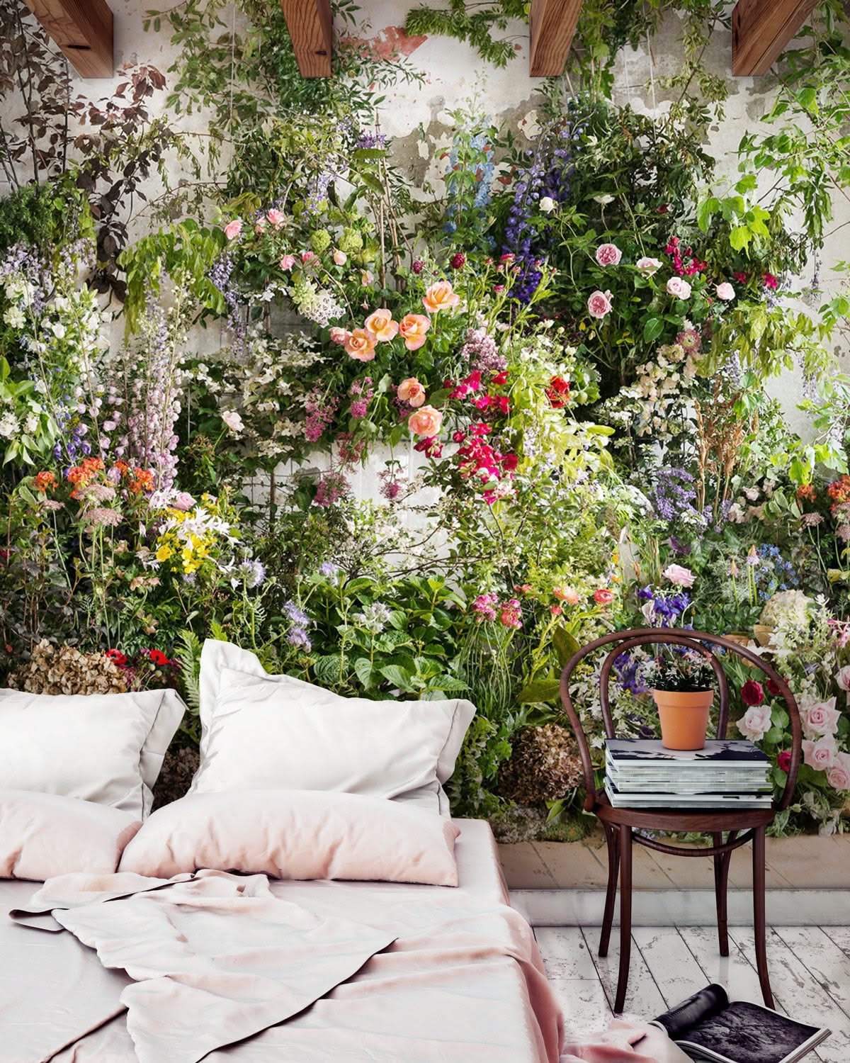 Wall Flowers Wallpaper & Murals by Helen Bankers Photographer