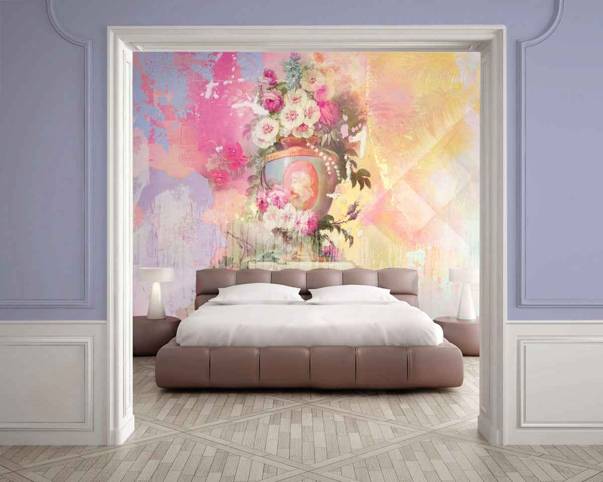 Sherbert Wall Mural by Back to the Wall
