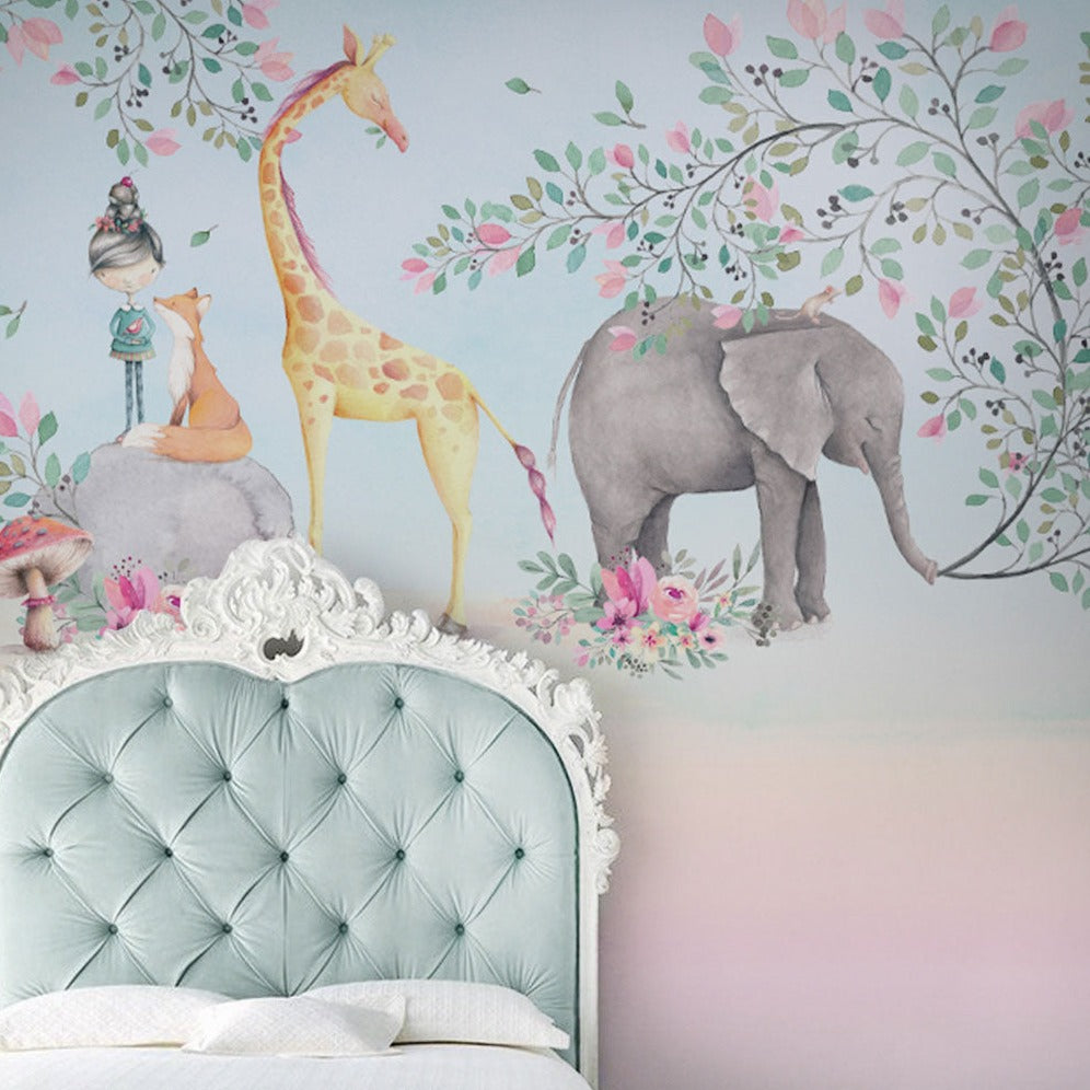 Whimsical Mural Wallpaper by Back to the Wall